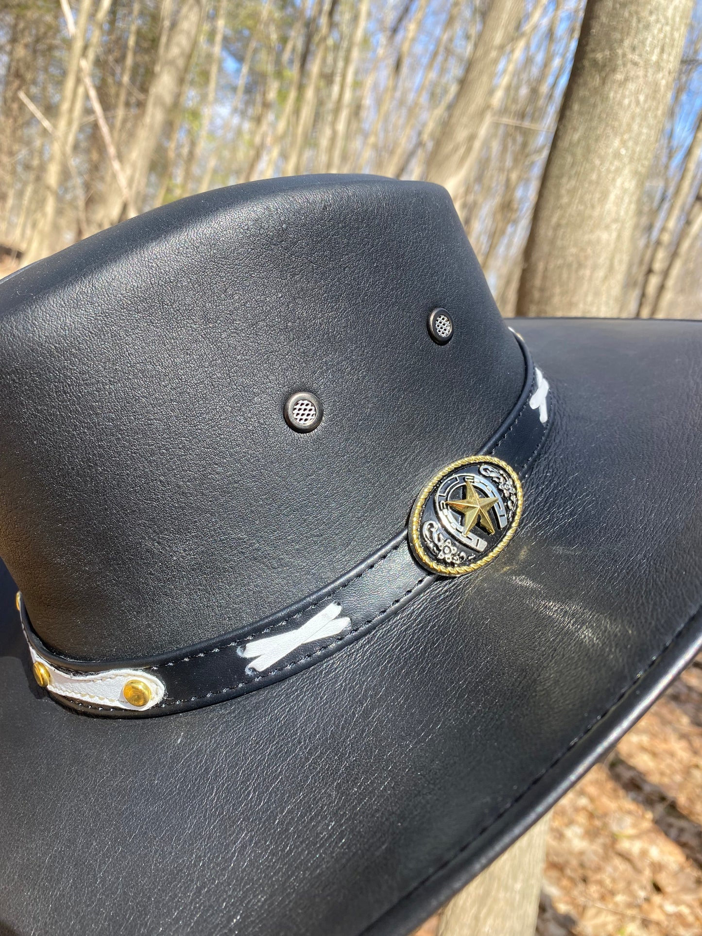 Cowboy Leather Hat / sombrero vaquero