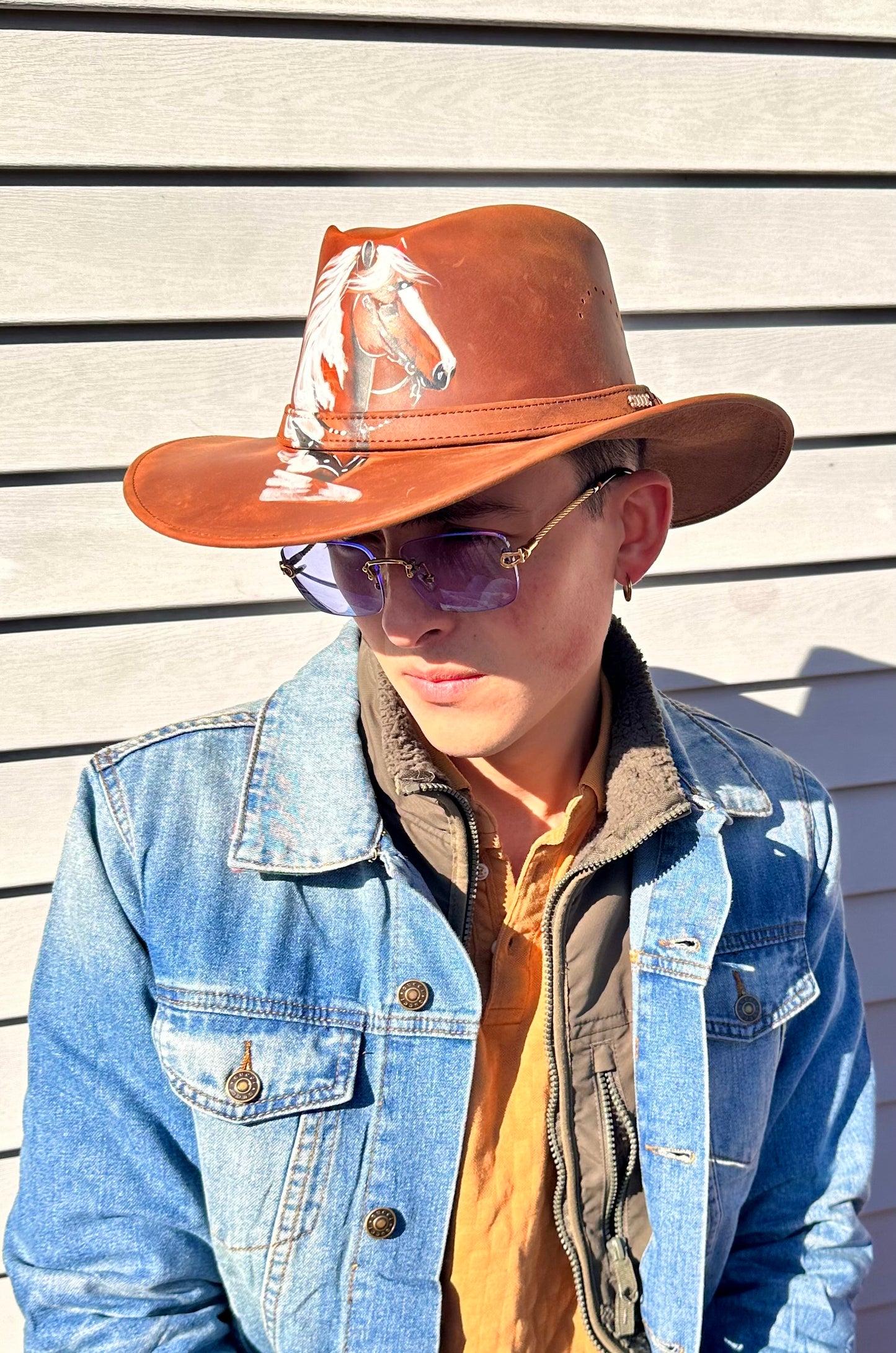 Leather Hat / sombrero cuero graso