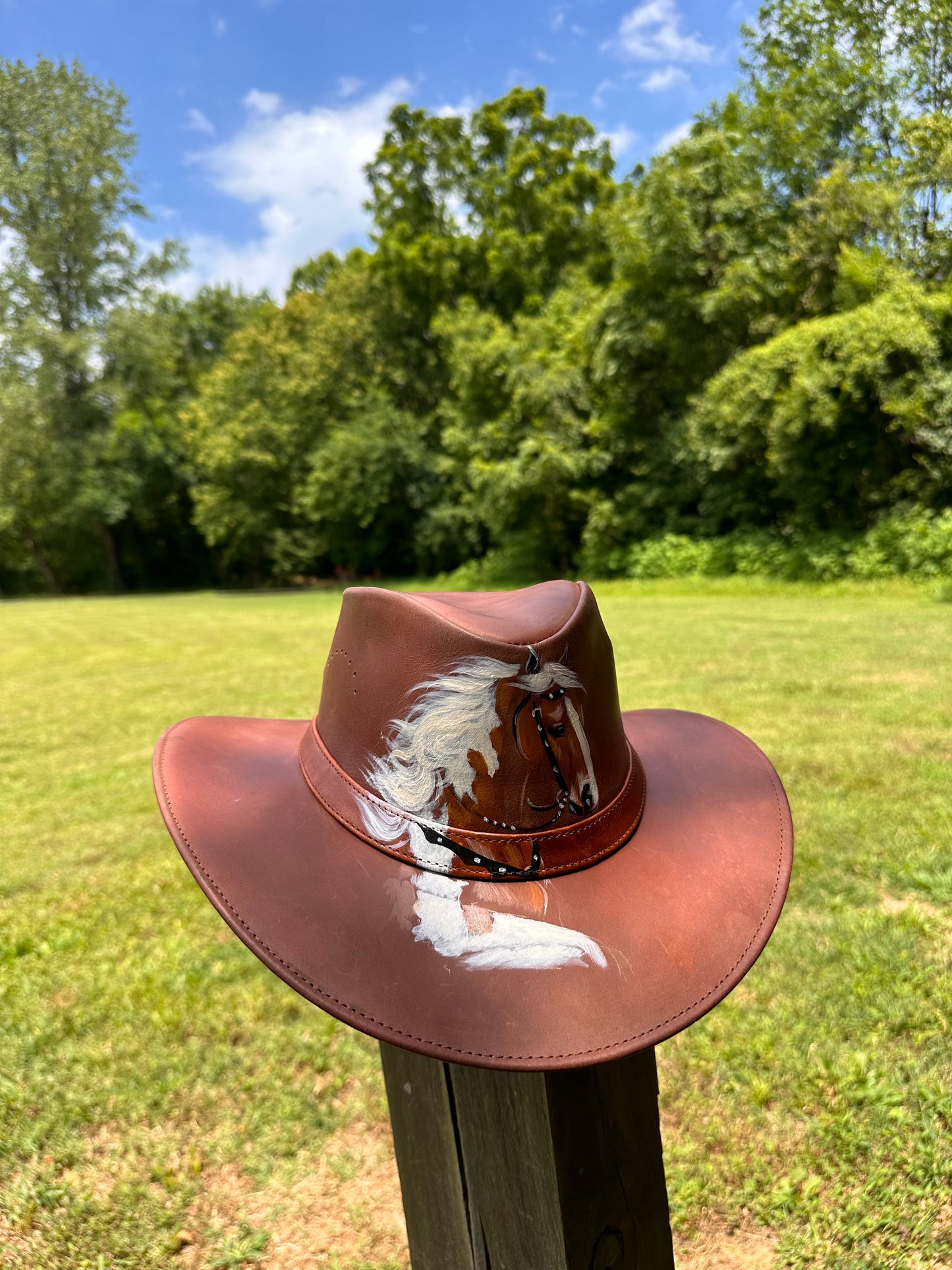 Leather Hat / sombrero cuero graso