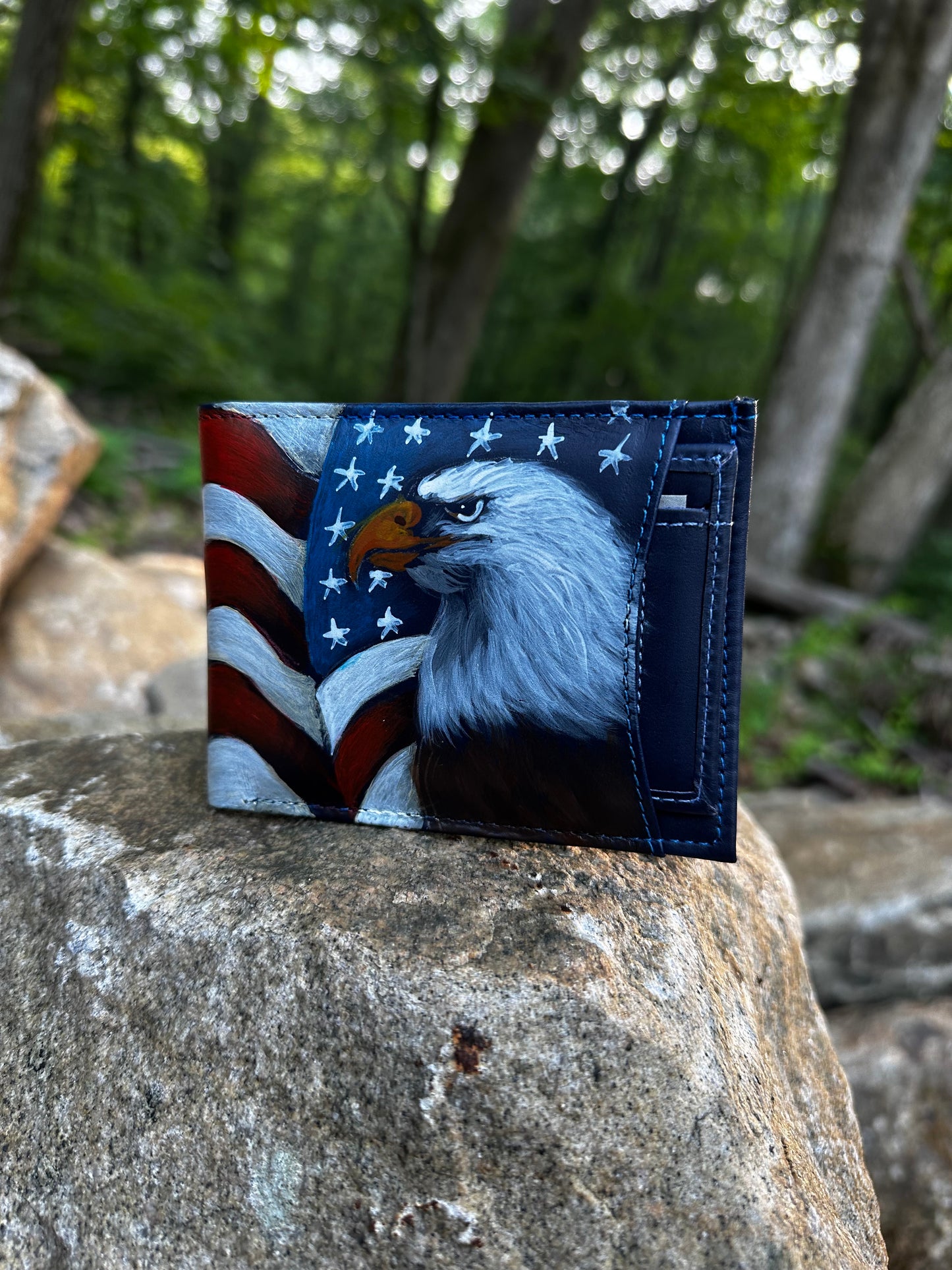 Leather American wallet