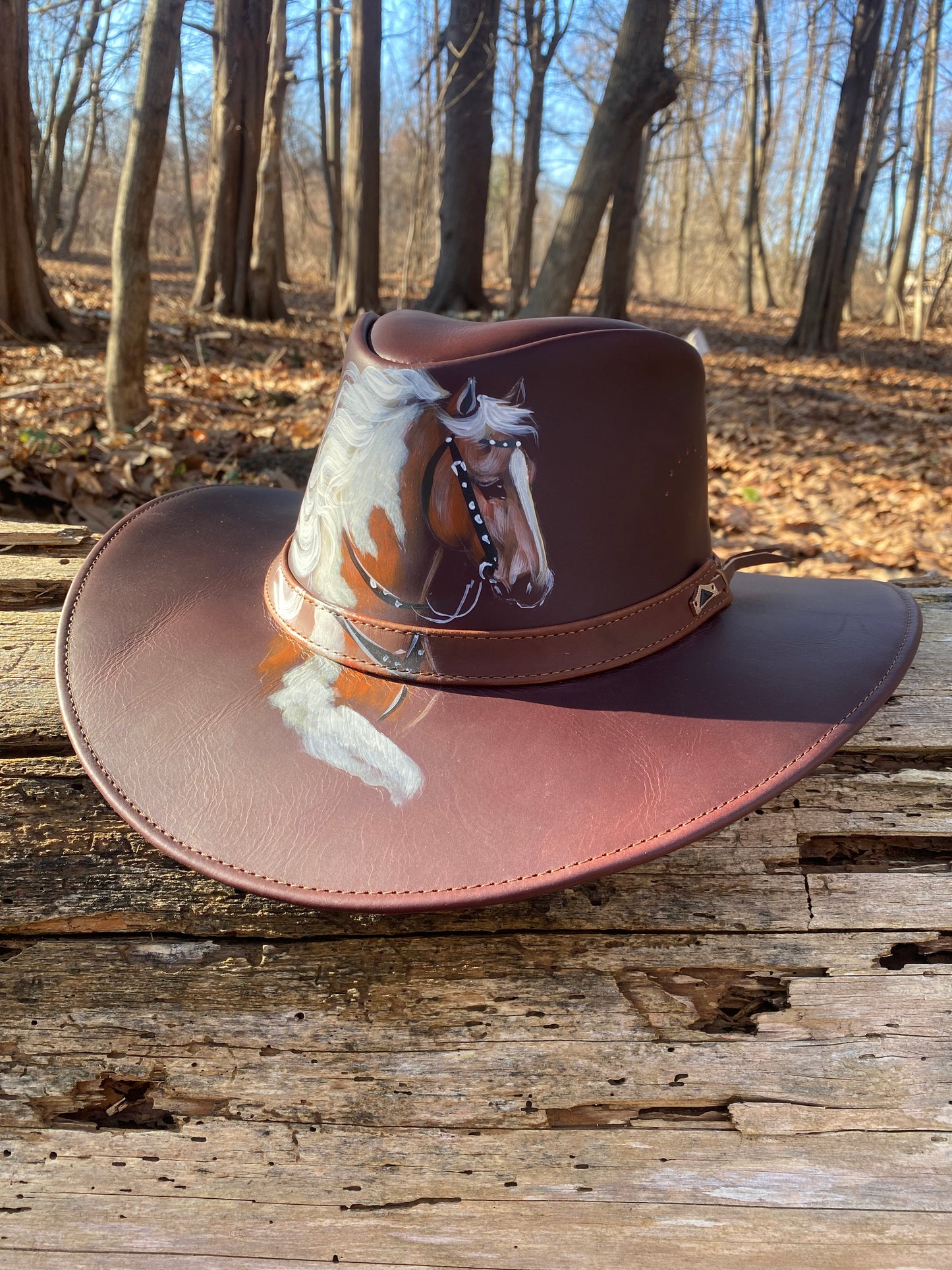 Leather Hat / sombrero cuero graso