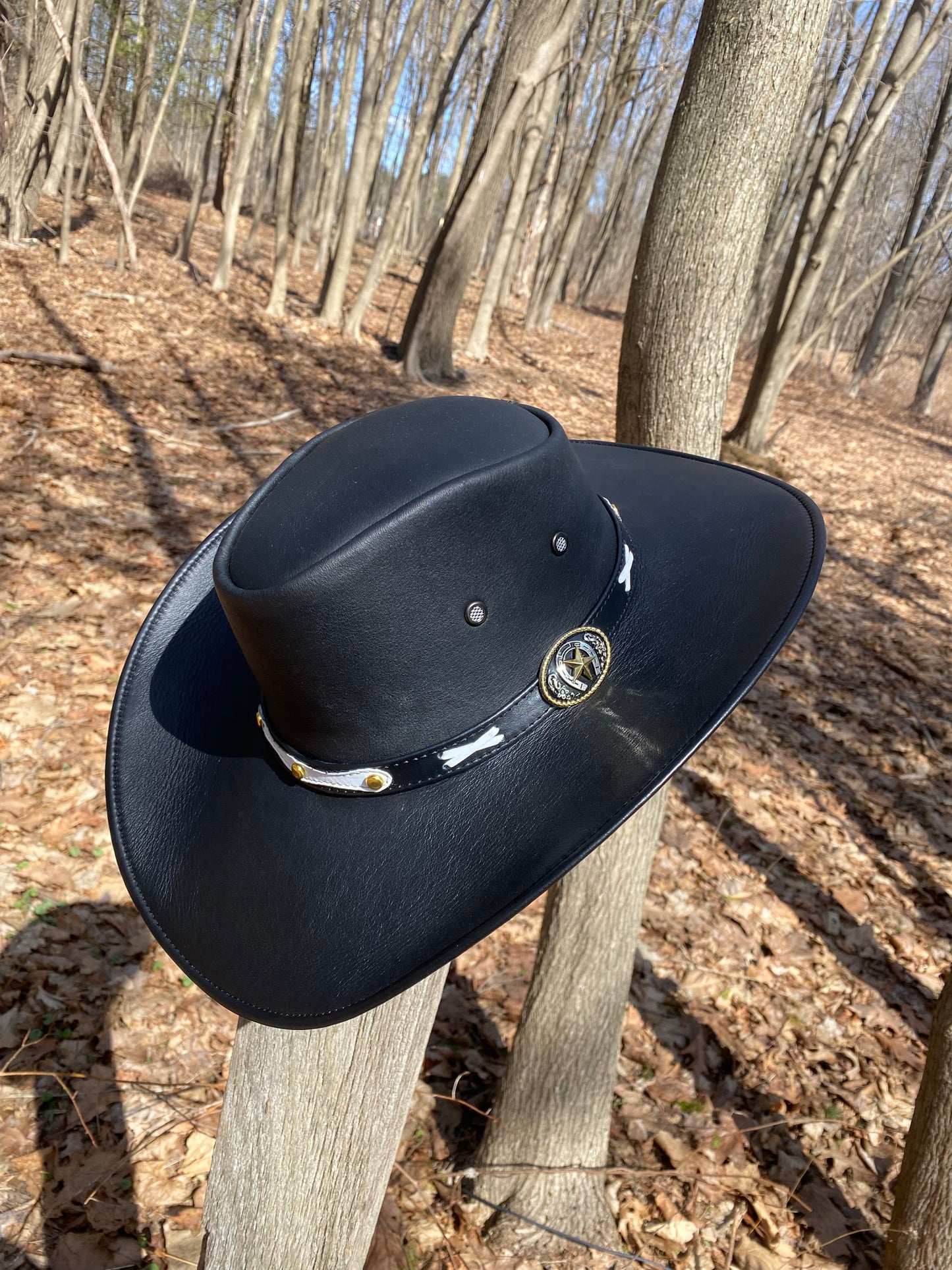 Cowboy Leather Hat / sombrero vaquero