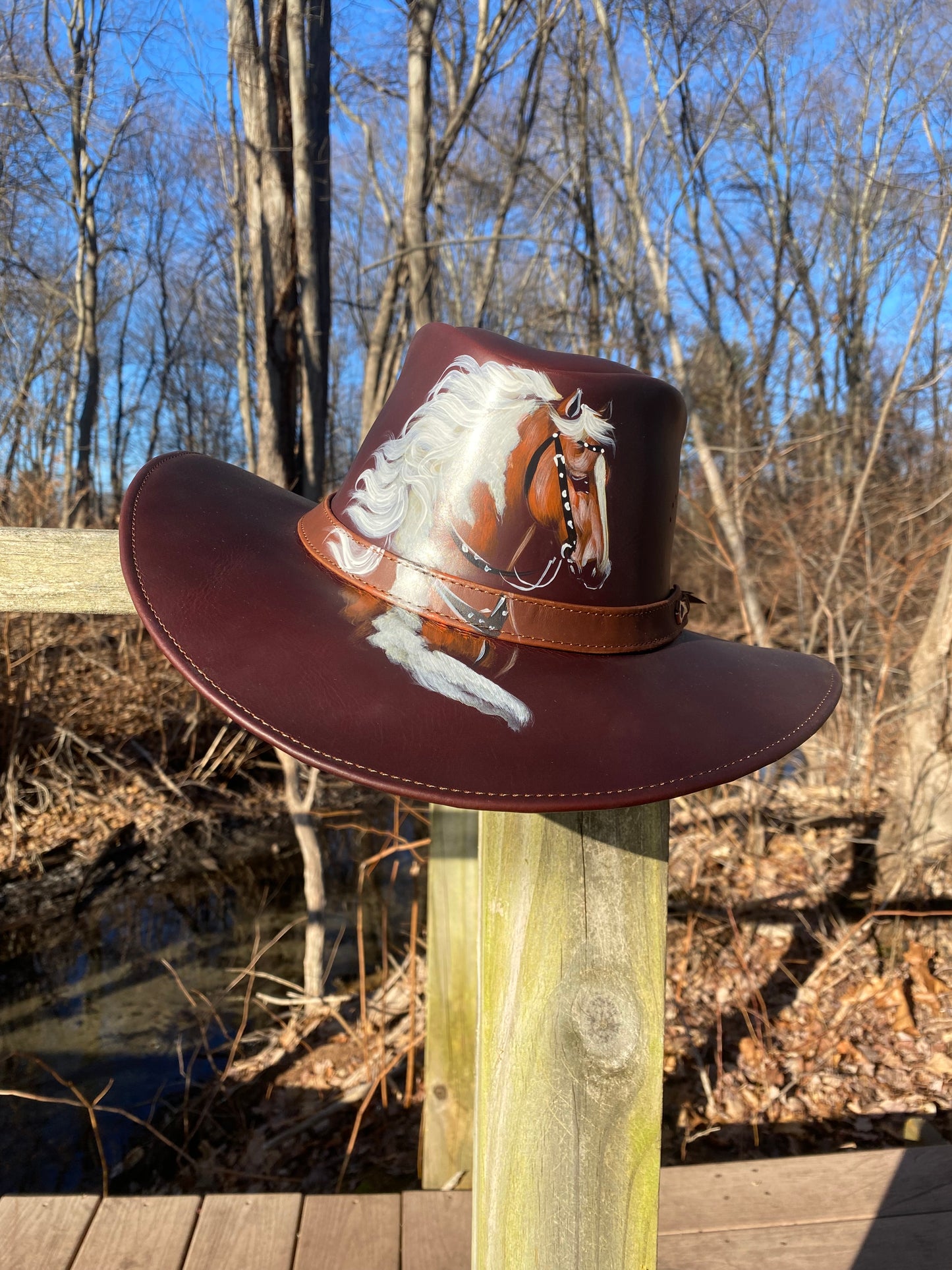 Leather Hat / sombrero cuero graso