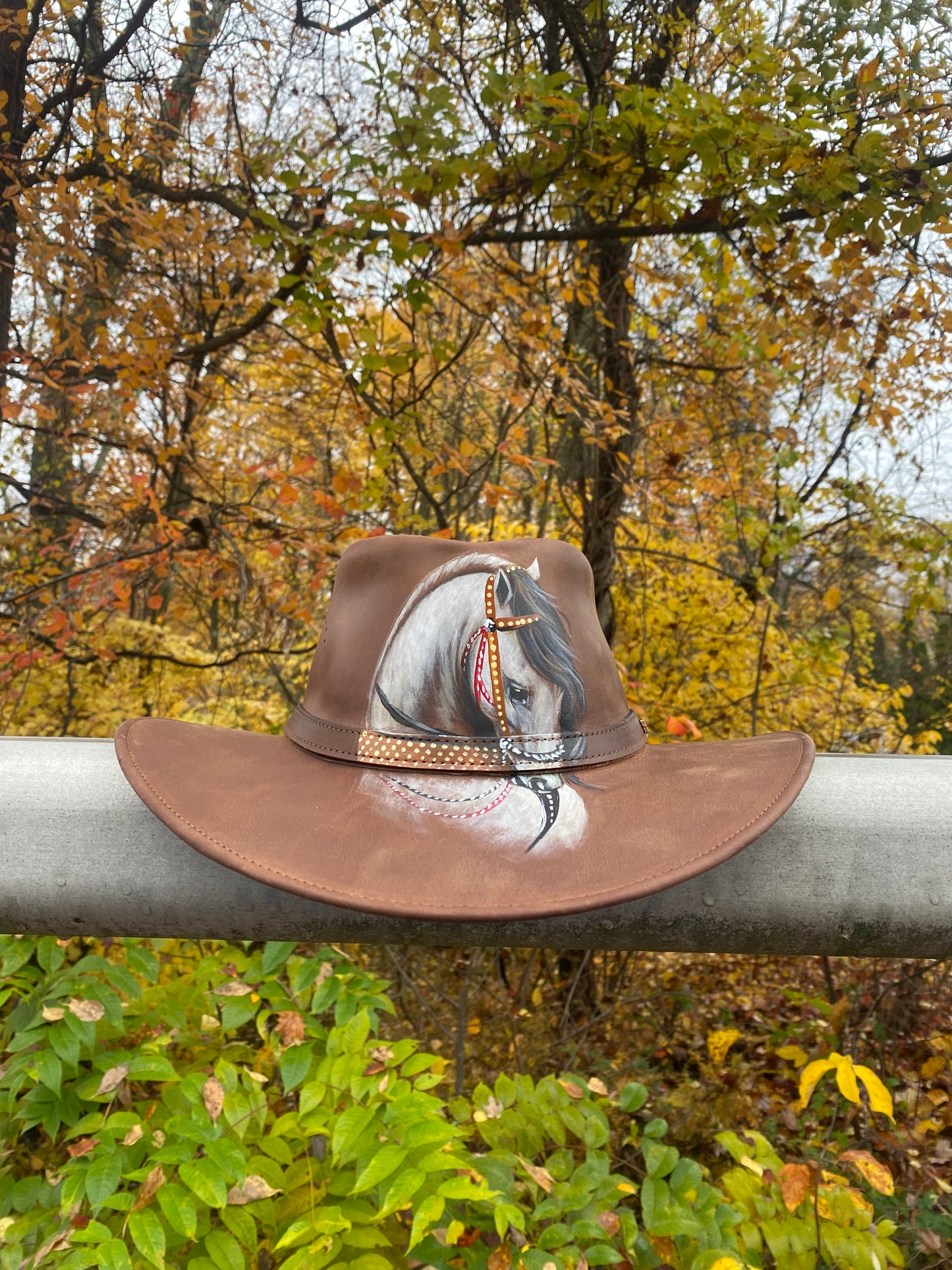 Leather Hat/ sombrero en cuero graso