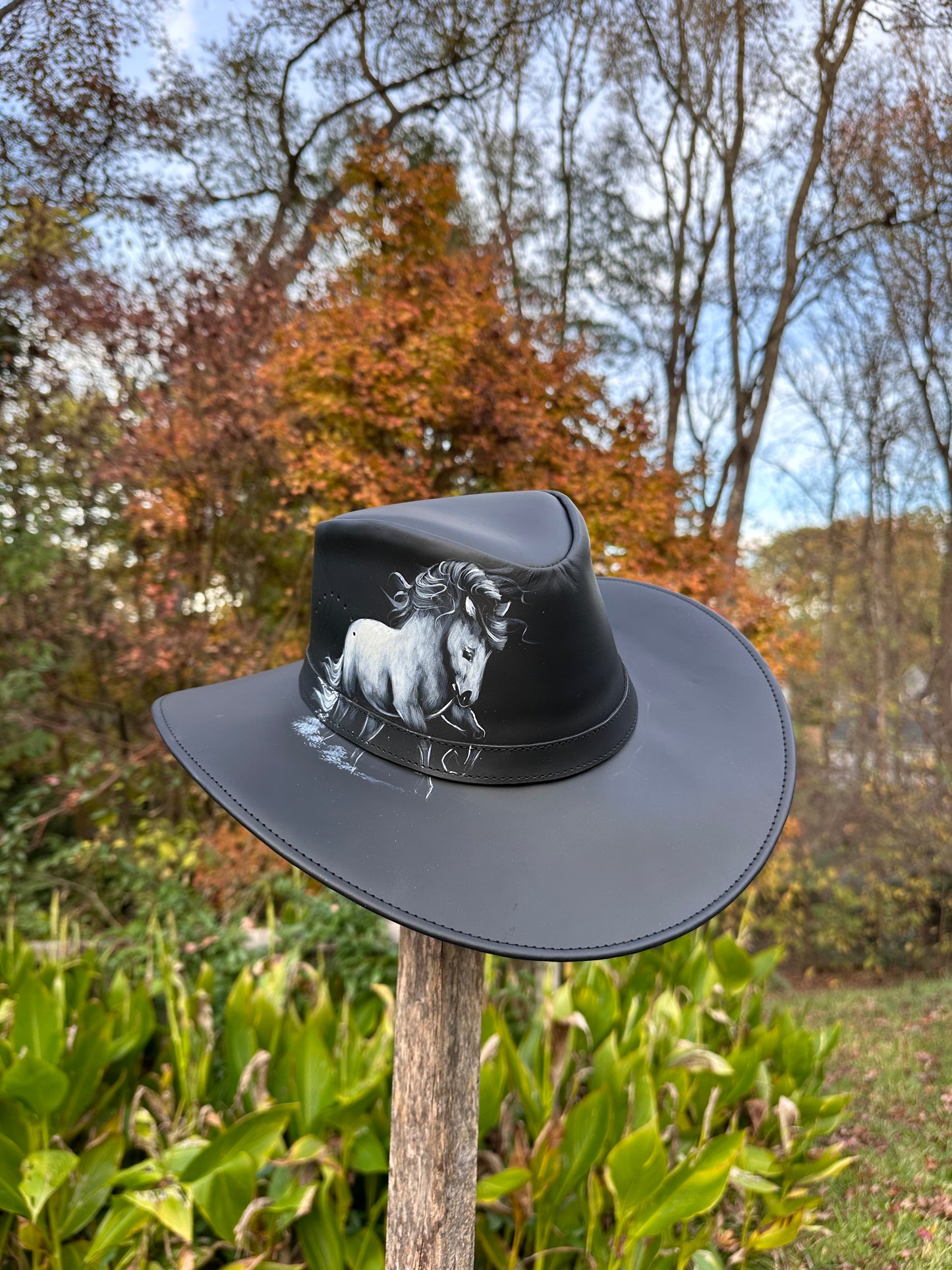 Leather Hat/ sombrero en cuero