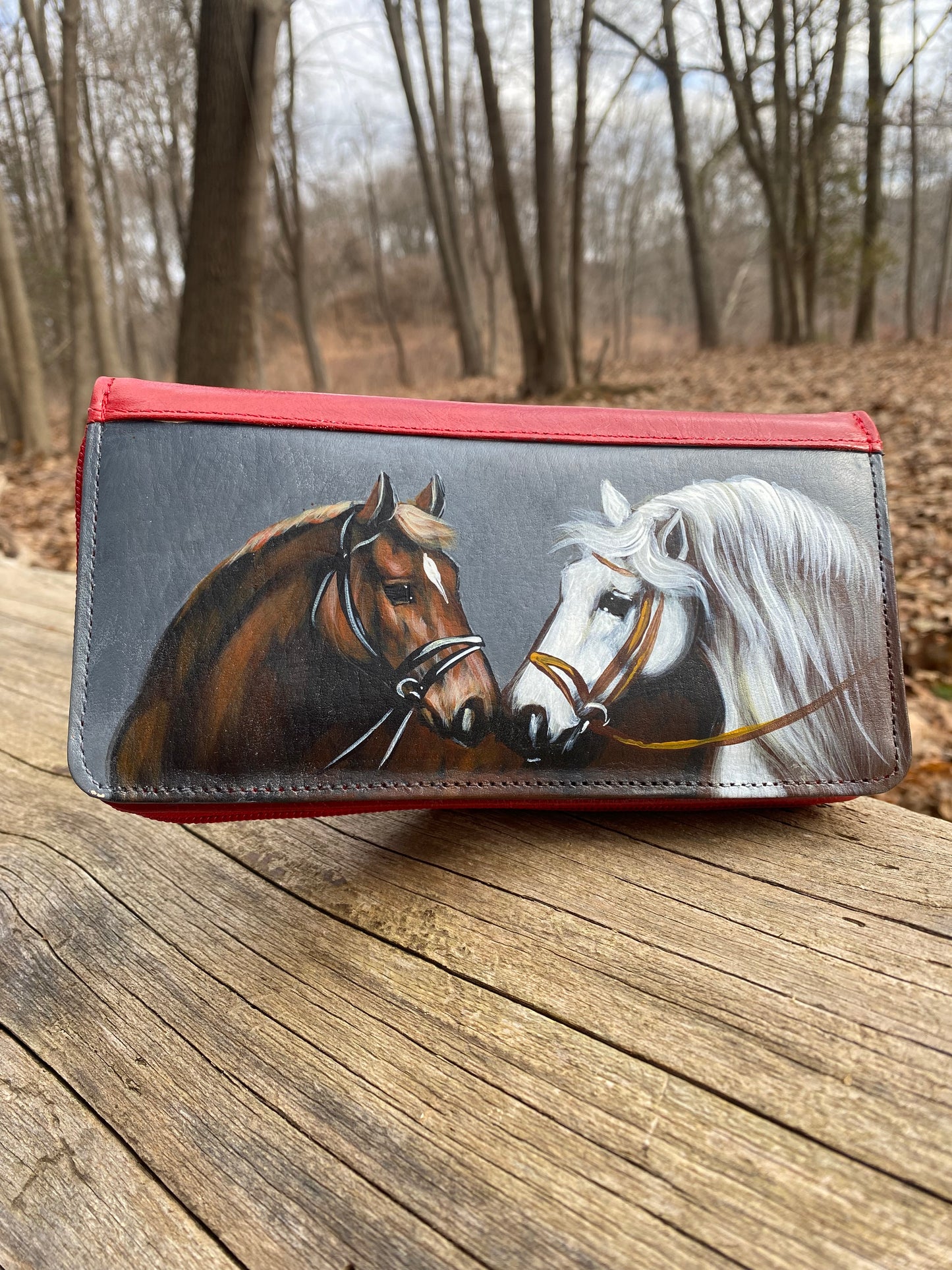 Billetera en cuero para dama