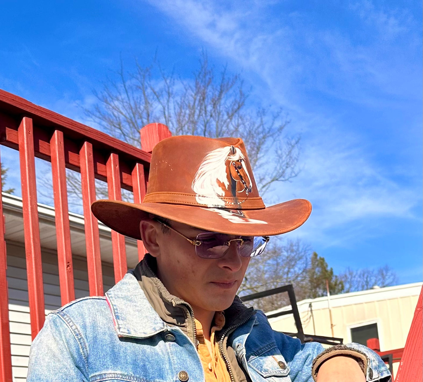 Leather Hat / sombrero cuero graso