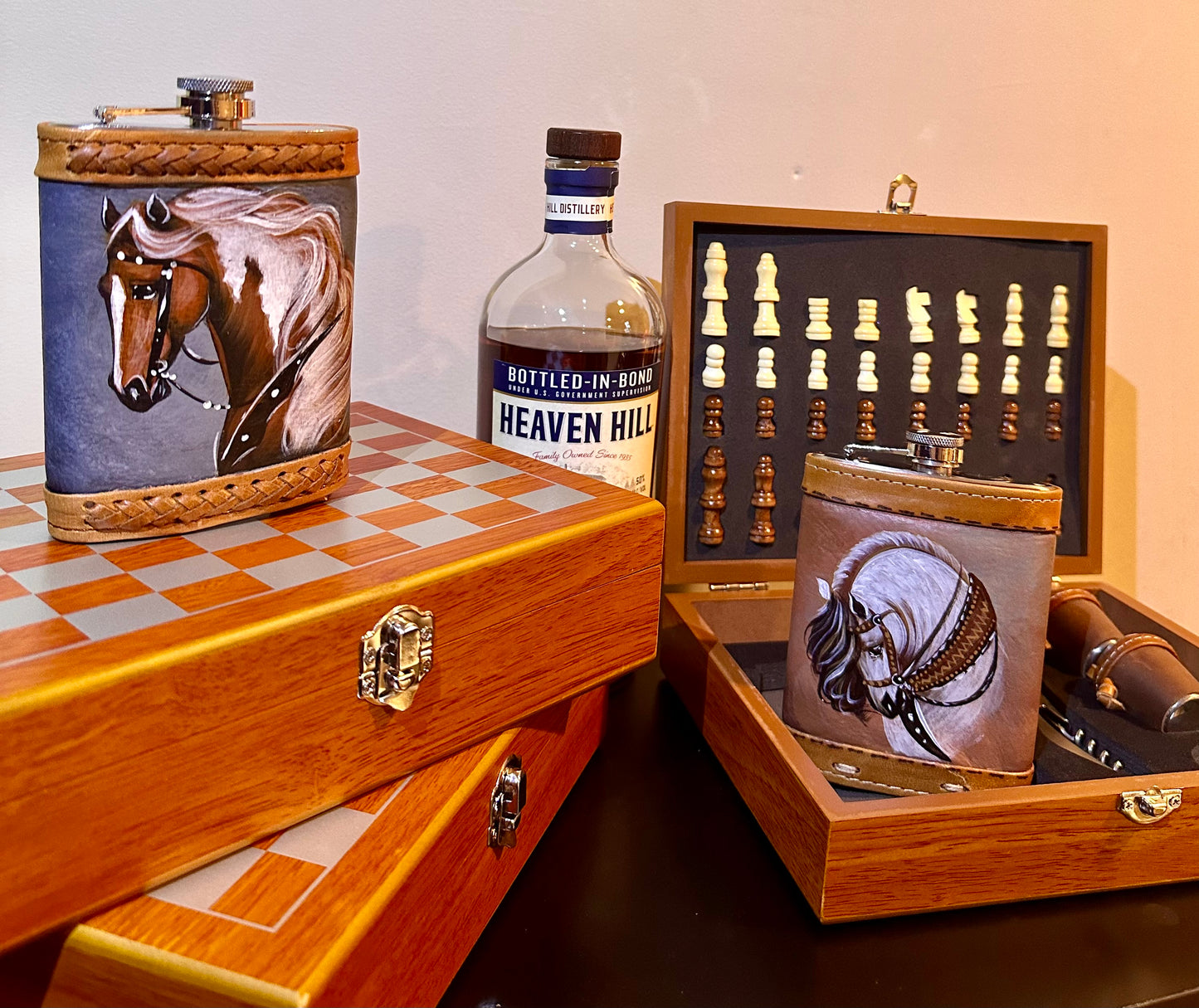 Licorera con Ajedrez ♟️