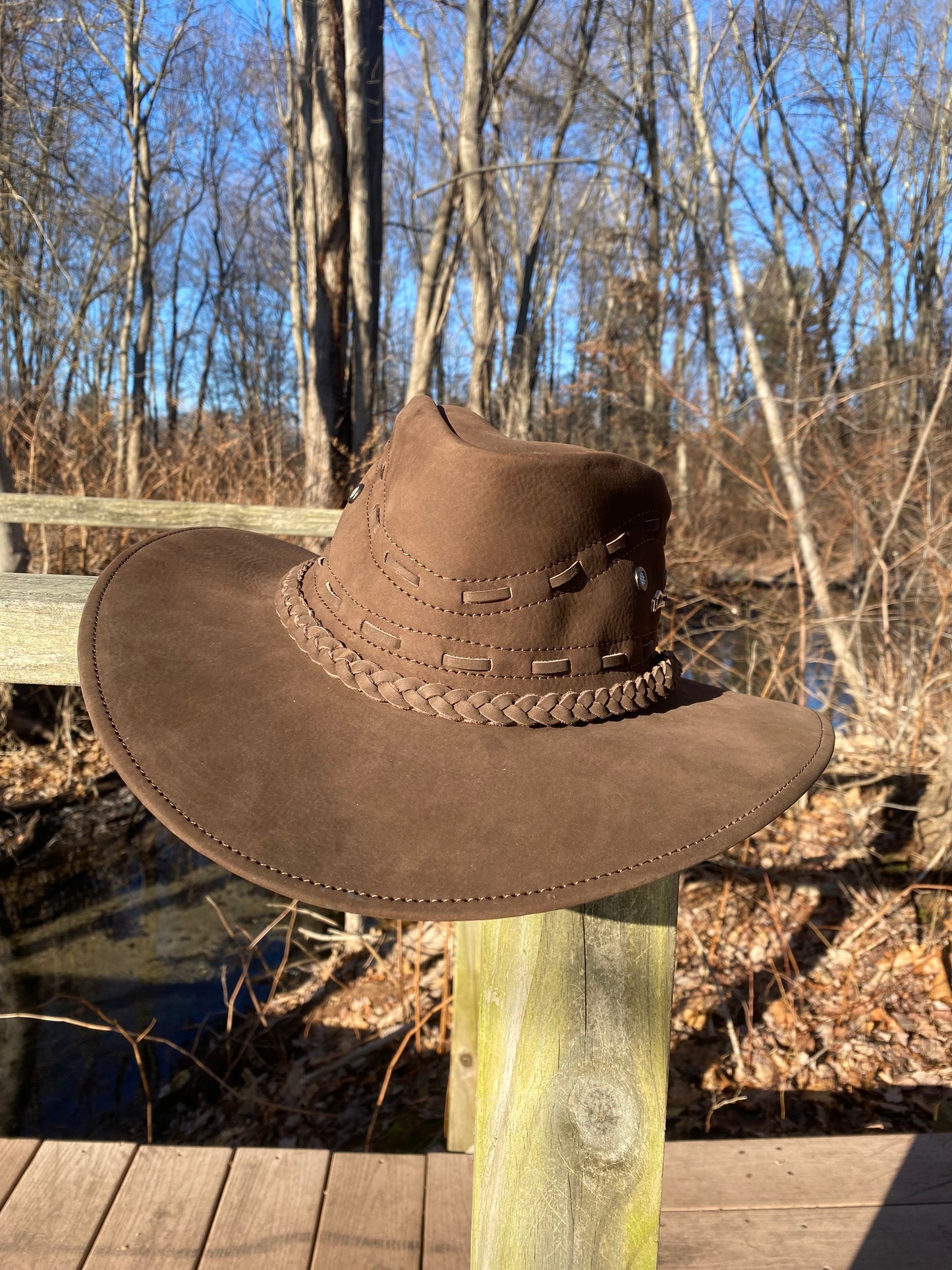 Hat/Sombrero Nobuk brown p003
