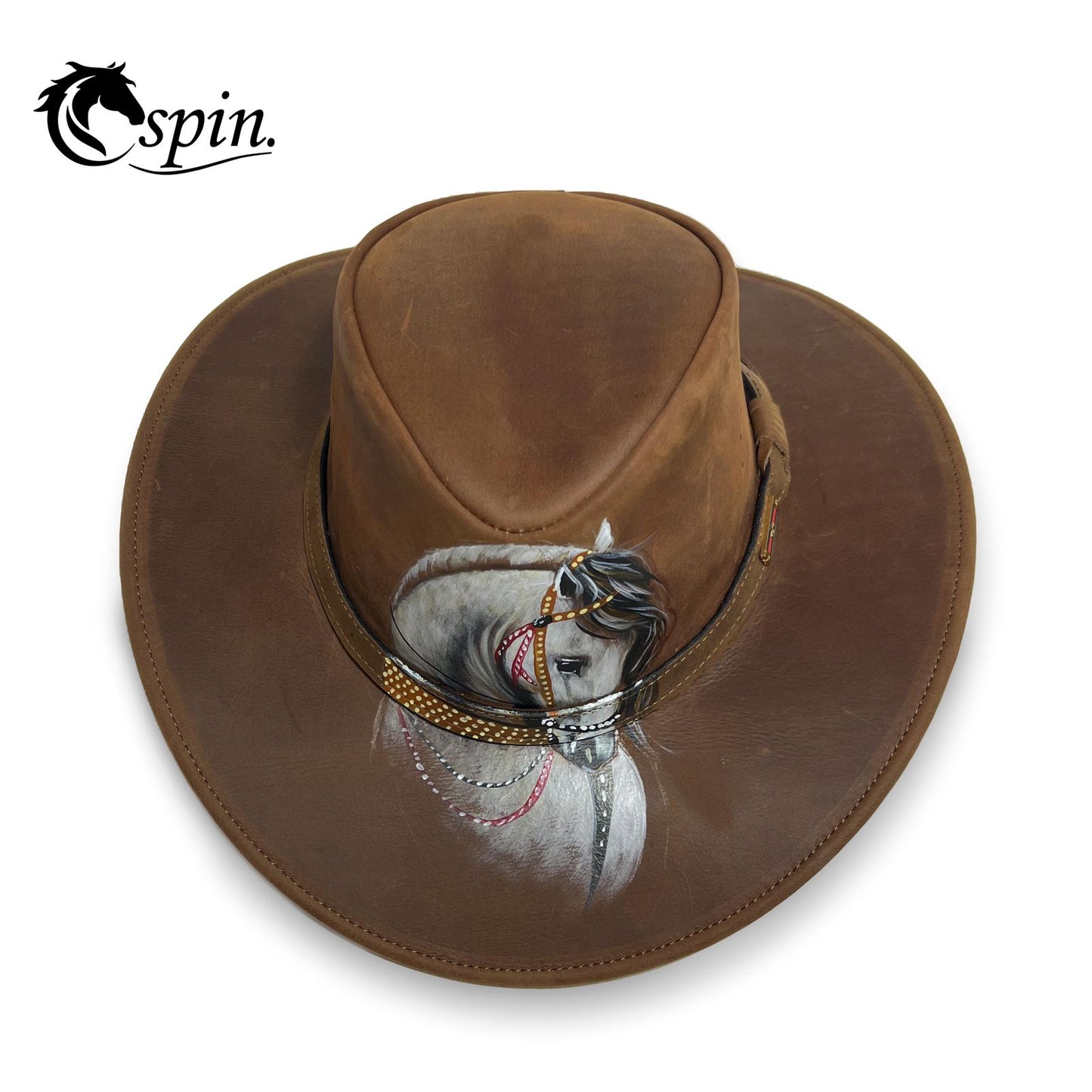 Leather Hat/ sombrero en cuero graso