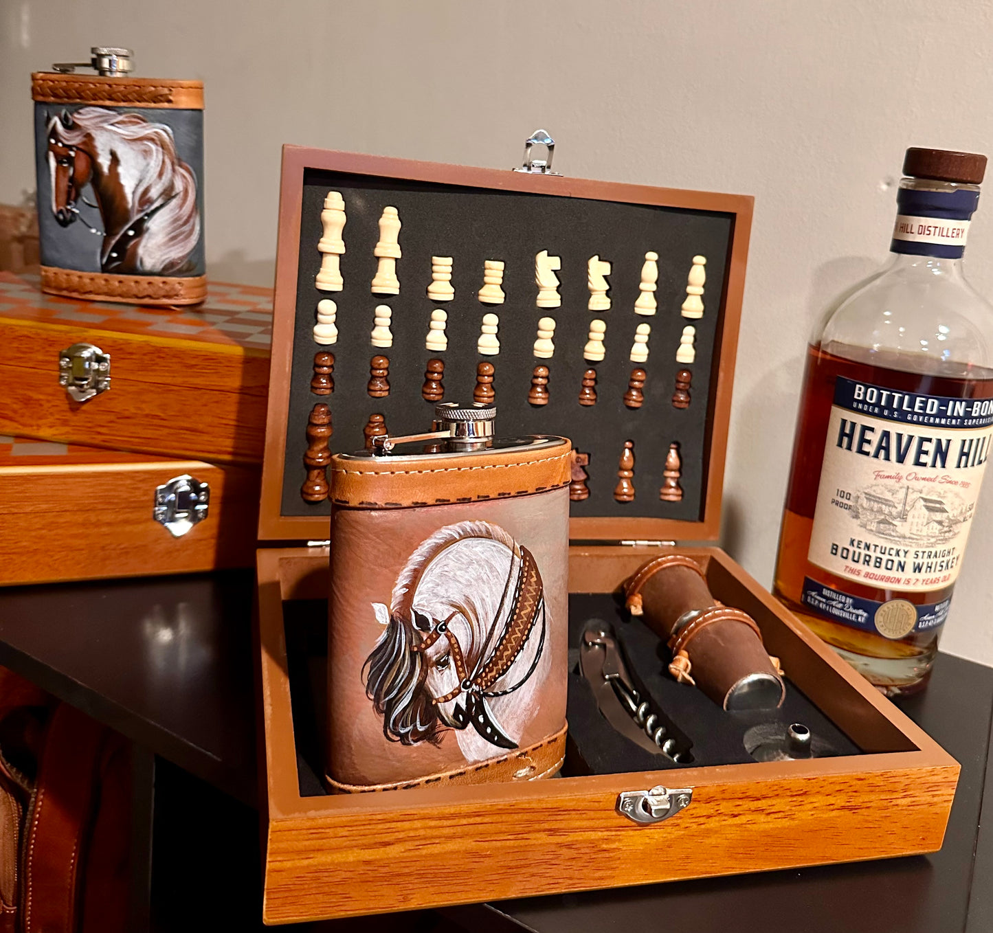 Licorera con Ajedrez ♟️