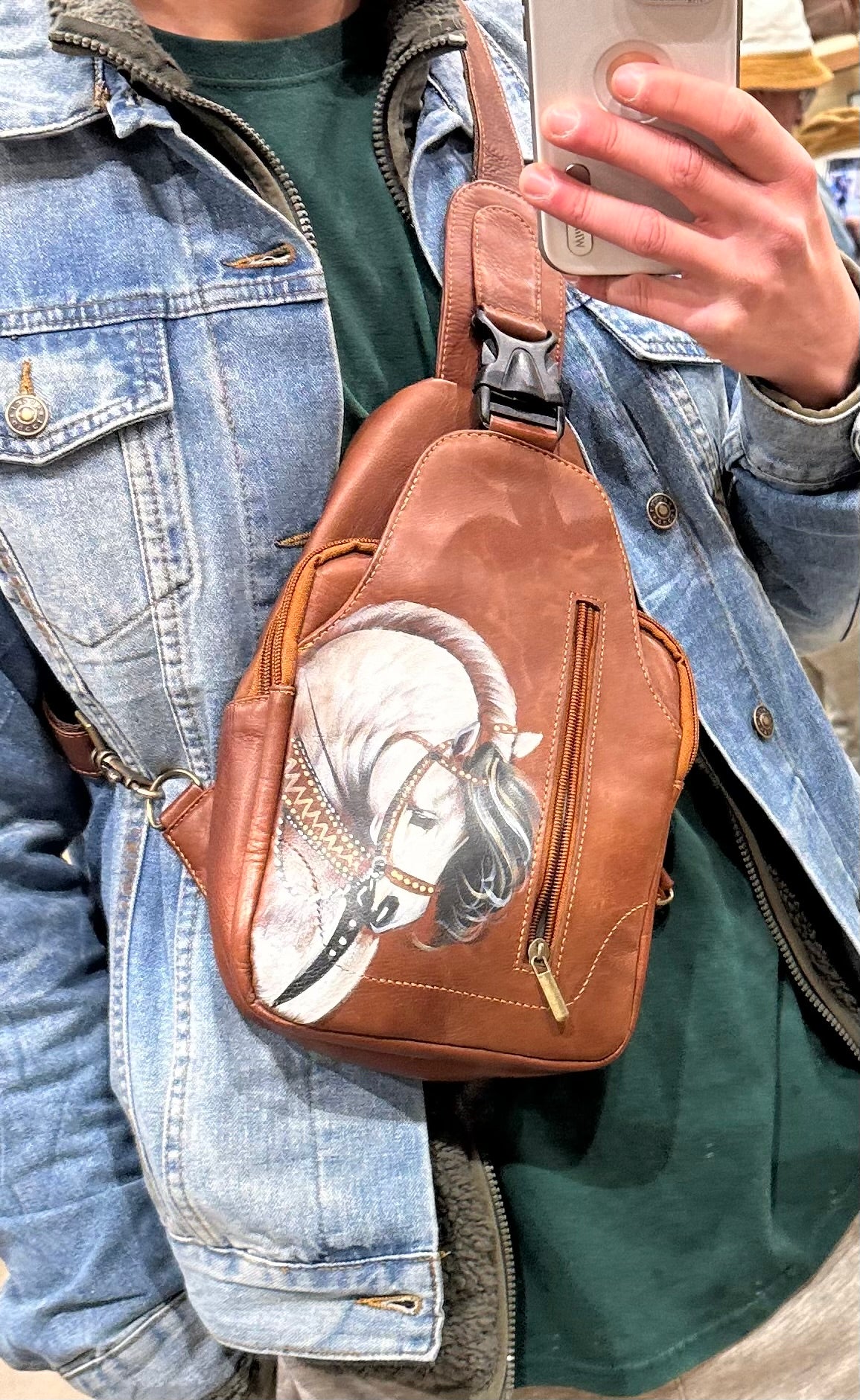 Pechera en cuero campeón