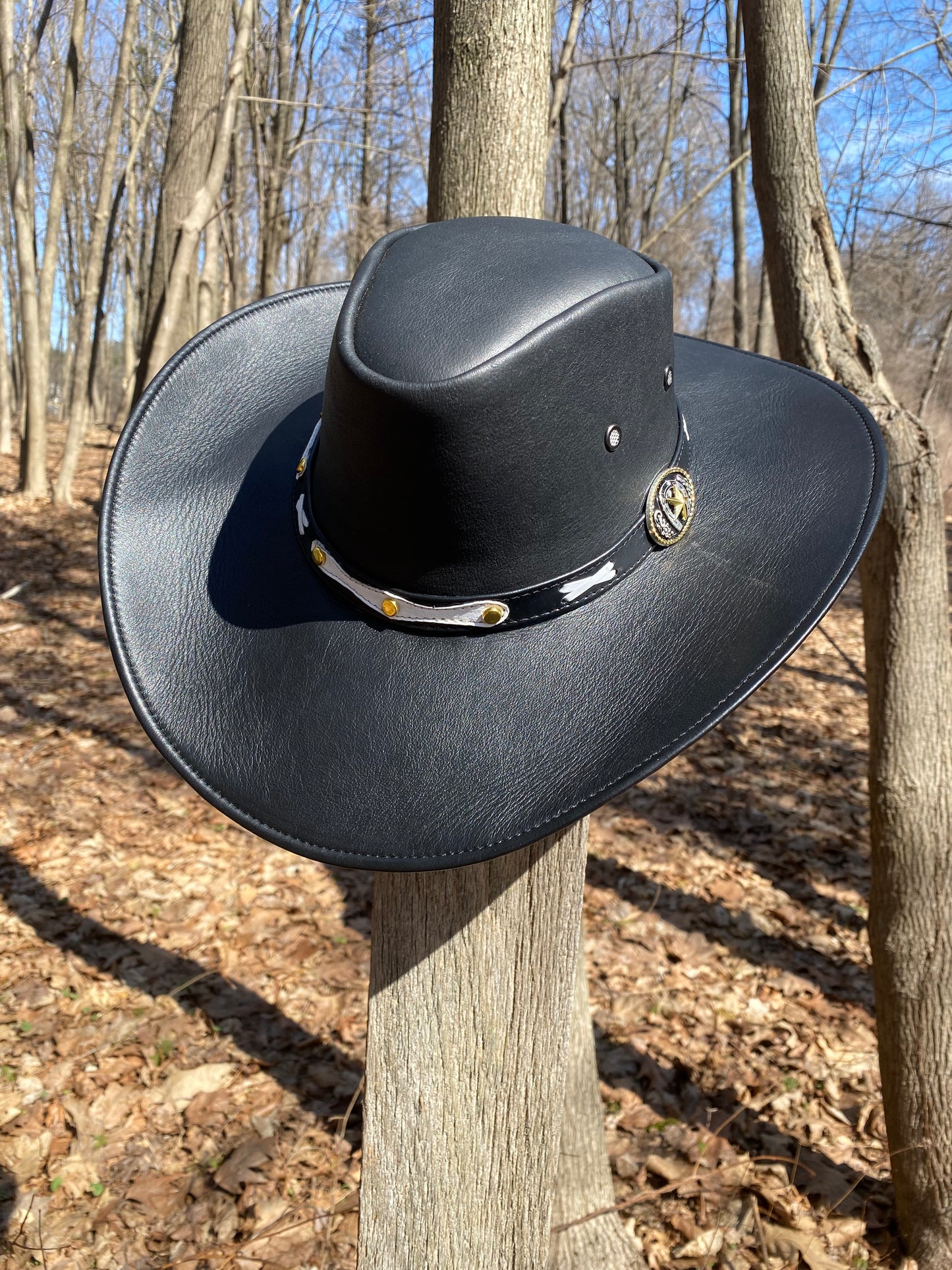 Cowboy Leather Hat / sombrero vaquero