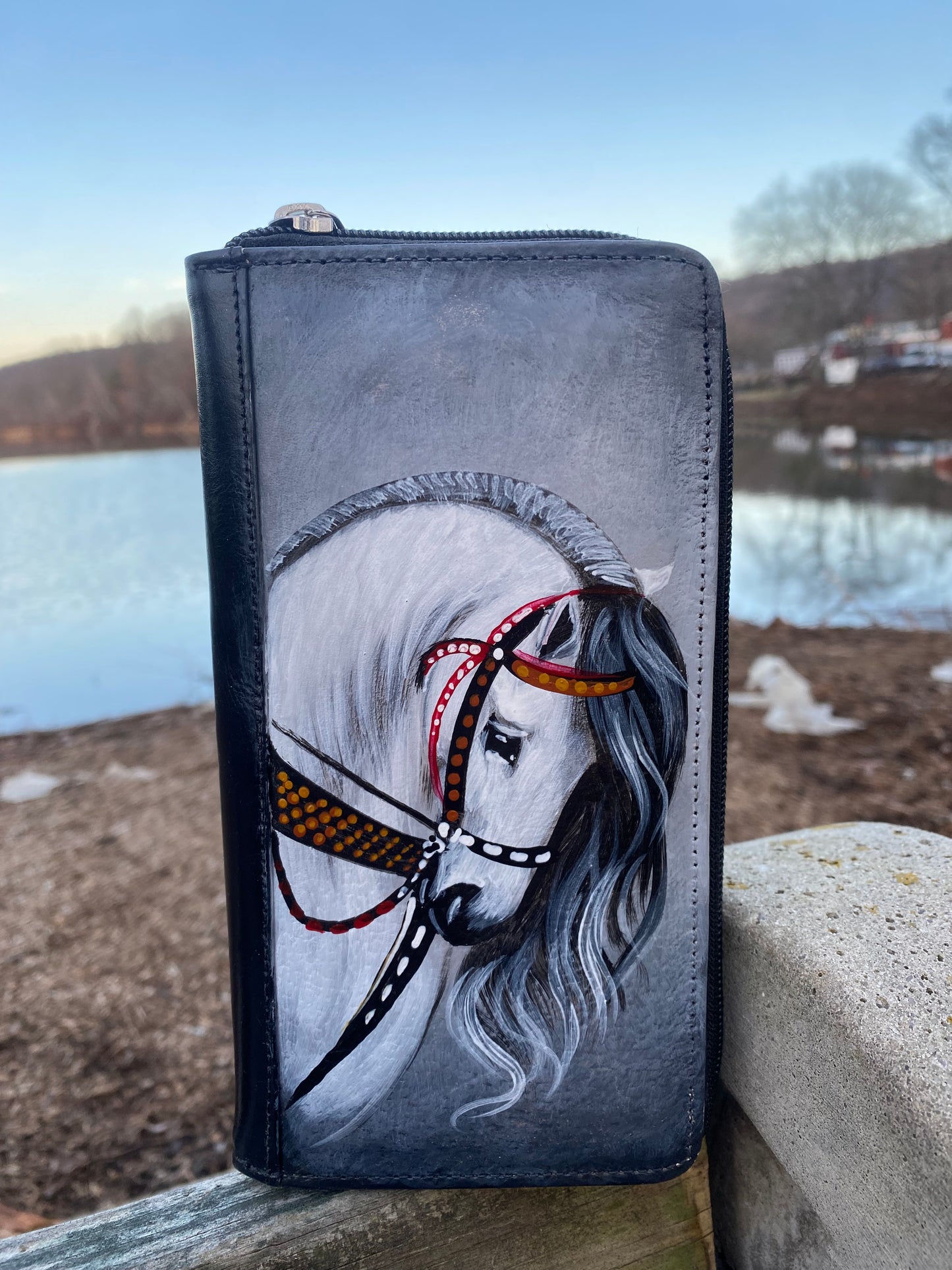 Billetera en cuero Dama