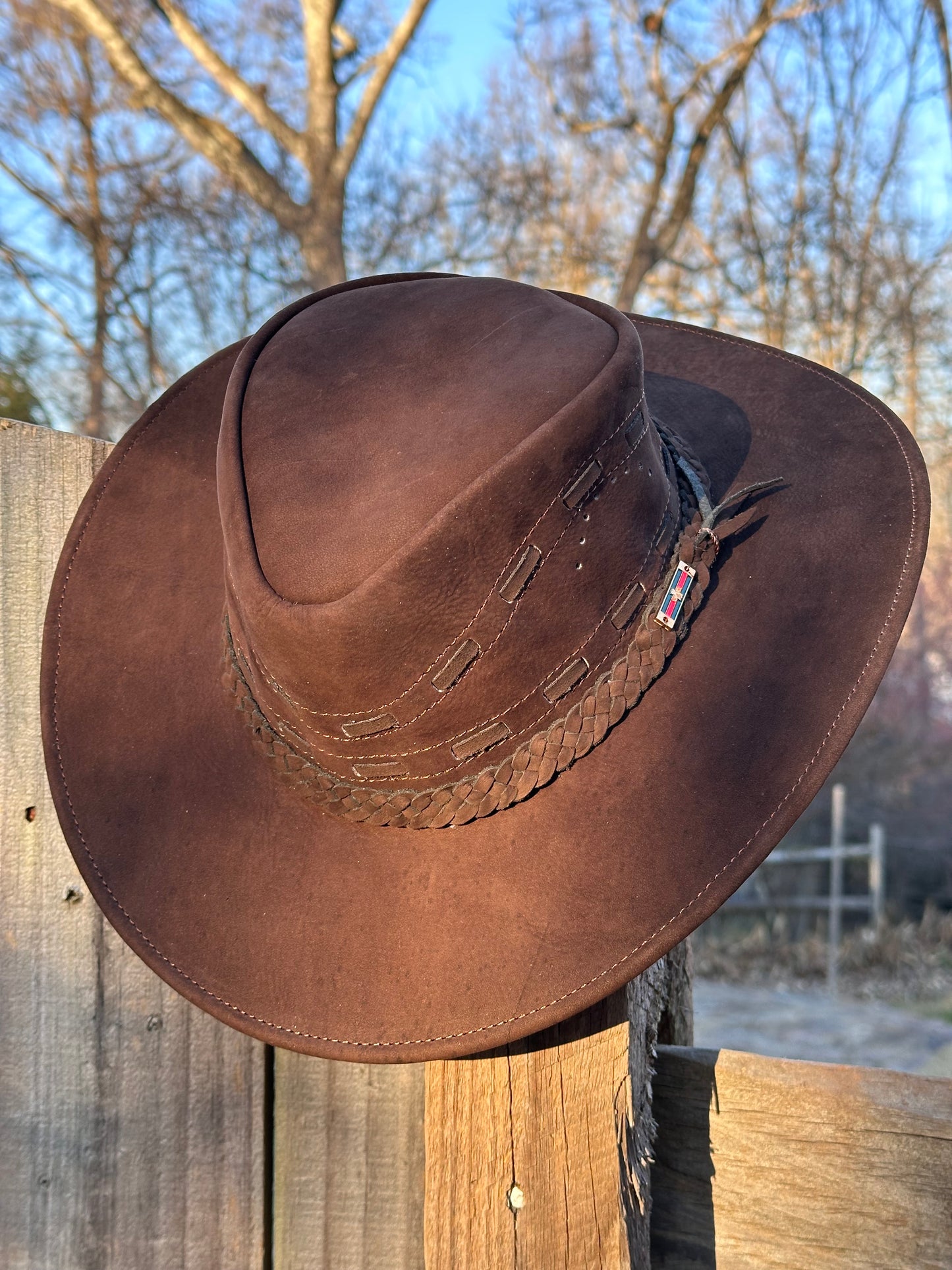 Hat/Sombrero Nobuk brown p003