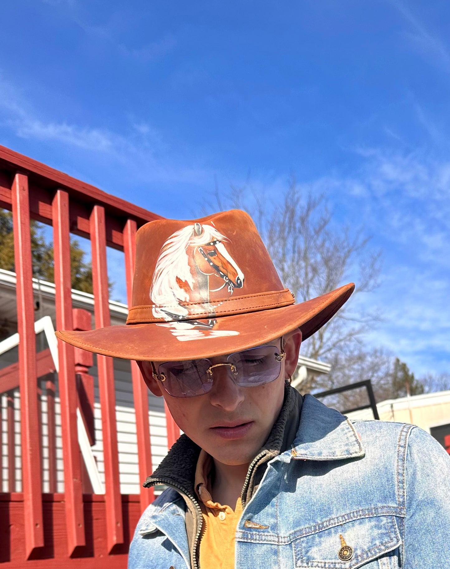 Leather Hat / sombrero cuero graso