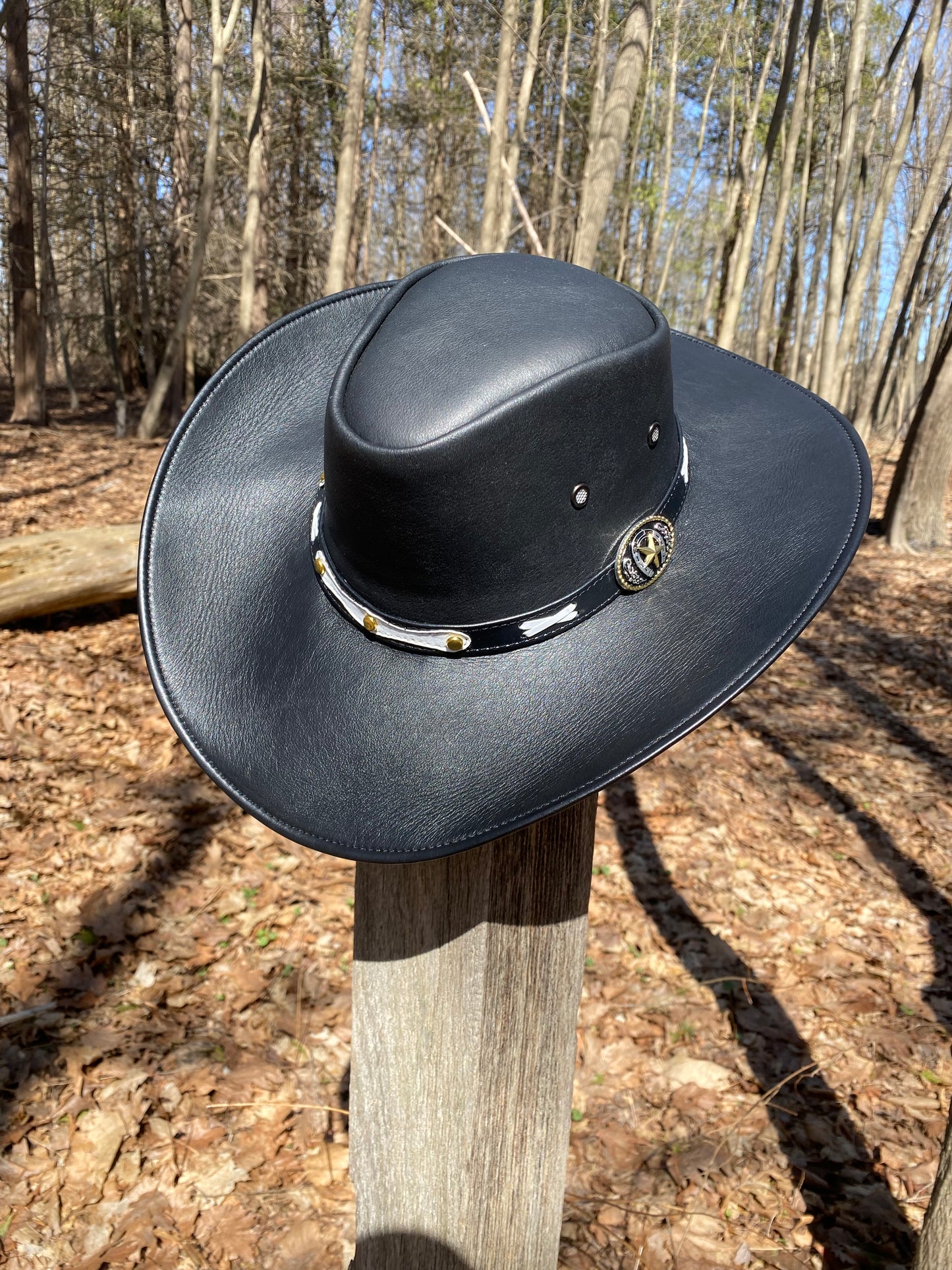 Cowboy Leather Hat / sombrero vaquero